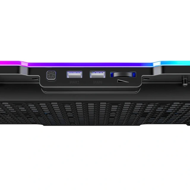 Підставка Wozinsky WDCX-A26 NitroCool RGB охолоджуюча геймерська під ноутбук Black (5907769387722)