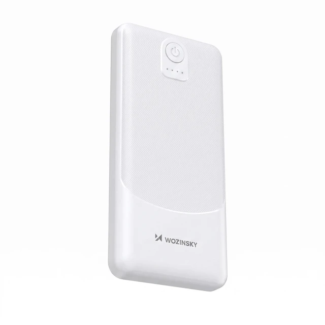 Powerbank Wozinsky Wpower WPBBK-3 10000 mAh 10 W 2x USB-A 2A White (5907769387739)