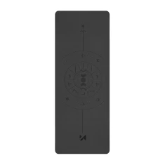 Килимок для йоги Wozinsky WNSP-NKB 183 x 61 x 0,5 см з натурального каучуку Black (5907769387869)