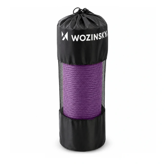 Килимок для вправ Wozinsky WNSP-15F 183 x 61 x 1.5 см товстий гімнастичний для йоги та фітнесу Purple (5907769387890)