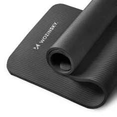 Килимок для вправ Wozinsky WNSP-15C 183 x 61 x 1.5 см товстий гімнастичний для йоги та фітнесу Black (5907769387906)