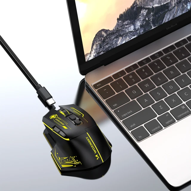 Миша Wozinsky WMGB-1181 Black-Yellow (5907769387913)