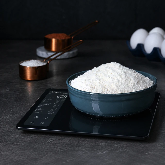 Ваги кухонні Wozinsky WIK-16 розумні з цифровим дисплеєм Bluetooth Black (5907769388019)