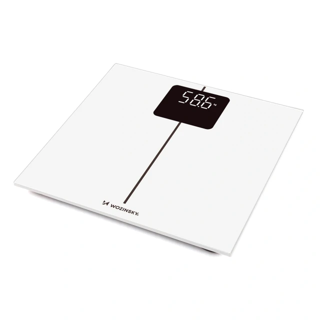 Ваги підлогові Wozinsky WIWL-180 розумні Bluetooth White (5907769388026)