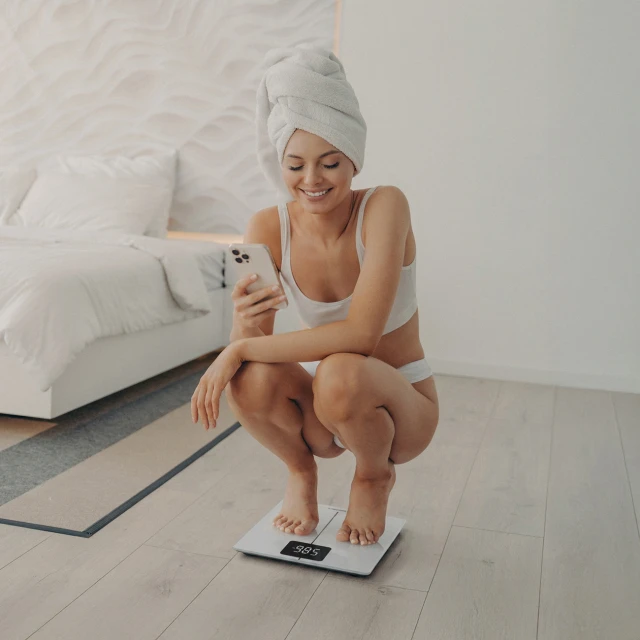 Ваги підлогові Wozinsky WIWL-180 розумні Bluetooth White (5907769388026)