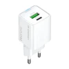 Сетевое зарядное устройство Wozinsky WWC-35W GaN USB-A + USB-C White (5907769388033)