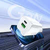Сетевое зарядное устройство Wozinsky WWC-35W GaN USB-A + USB-C White (5907769388033)