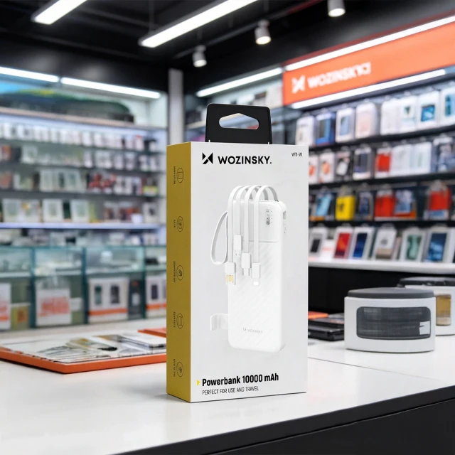 Powerbank Wozinsky W11-W 10000mAh 10W White (6977341740008)