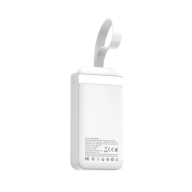 Powerbank Wozinsky W8-W 30000mAh 30W 2x USB-A USB-C White (5907769388118)