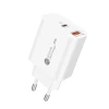 Зарядний пристрій Wozinsky WLS-20W 20W USB-A USB-C White (5907769388149)