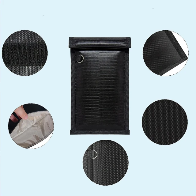 Вогнетривке чохол Hurtel OTN-27 для телефону з блокуванням RFID 27x12.3 см Black (5907769388323)