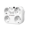 Розгалужувач мережевий Wozinsky WRS-2B 4x AC 2x USB-A 2x USB-C 4000 W White (5907769388637)