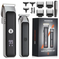 Машинка для стрижки MAXGROOM ZC-F608 з тримером Black (5907769388743)