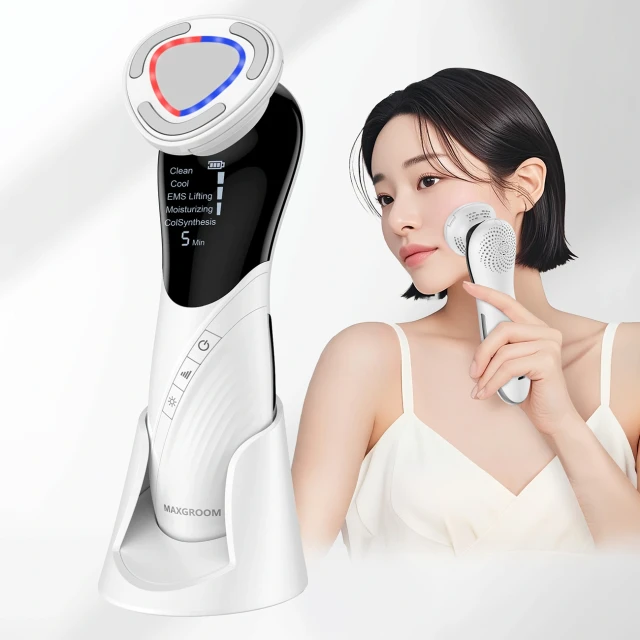 Массажер для лица MAXGROOM D849 9в1 с функциями ухода White