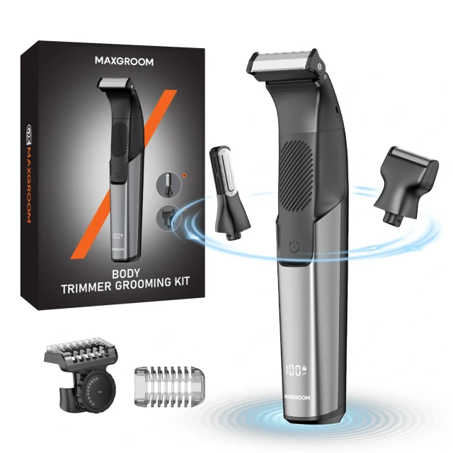 Триммер MAXGROOM JK-319 багатофункціональний з змінними насадками Black (5907769388811)