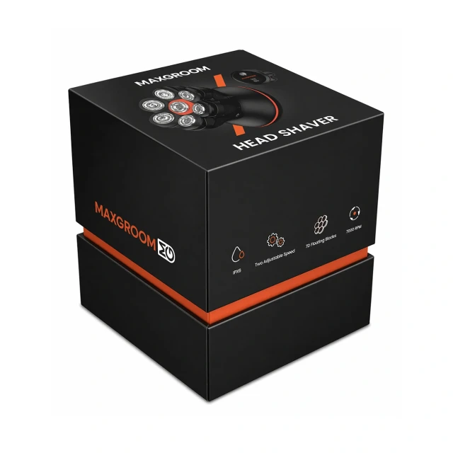 Электробритва MAXGROOM JK-1688 для головы и бороды Black (5907769388835)