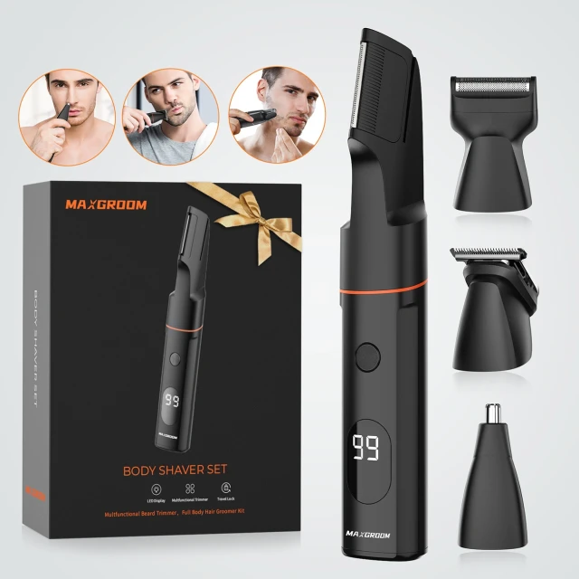 Триммер MAXGROOM LK-881 багатофункціональний з змінними насадками Black (5907769388859)