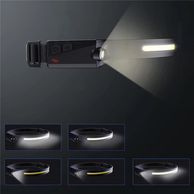 Налобний ліхтарик Wozinsky WLC-1200 350 lm CREE IPX4 Black (5907769388934)