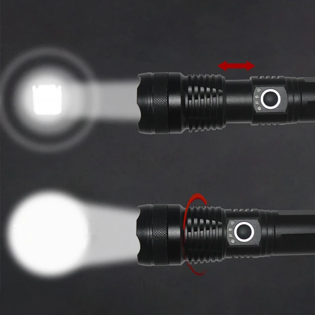 Тактический фонарик Wozinsky WLT-15W 15 W 1500 lm CREE IP65 Black (5907769389108)