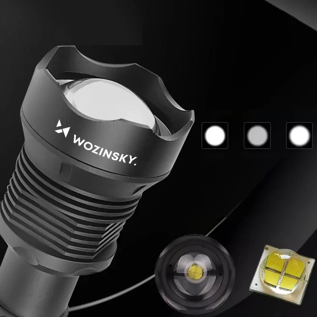 Тактичний ліхтарик Wozinsky WLT-20W 20 W 2000 lm CREE IP65 Black (5907769389115)