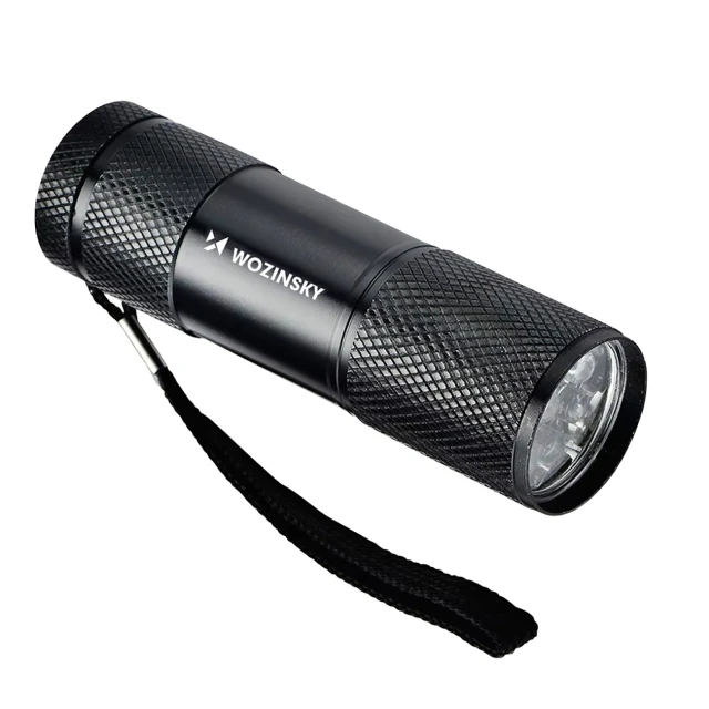 UV фонарик Wozinsky WLD-9L IP65 Black (5907769389122)