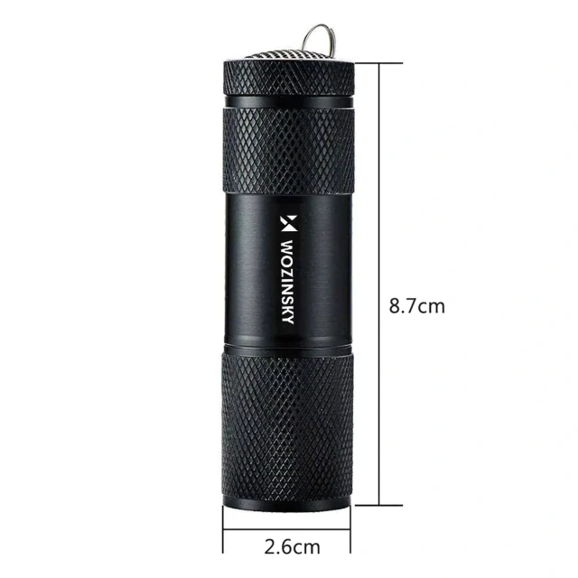 UV фонарик Wozinsky WLD-9L IP65 Black (5907769389122)