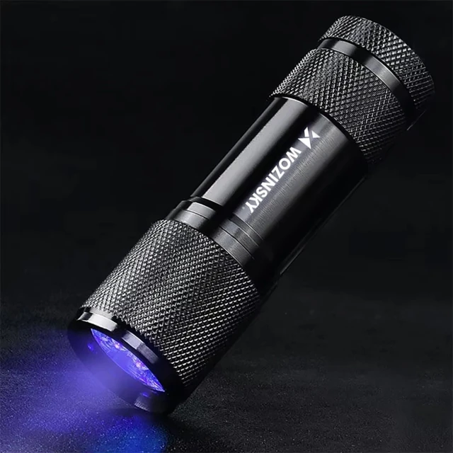 UV фонарик Wozinsky WLD-9L IP65 Black (5907769389122)