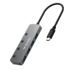 USB-хаб Wozinsky WHS088YSS 4x USB-A Grey (5907769389313)