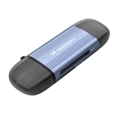 Кардрідер Wozinsky WCR-5G SD і microSD USB-A 3.0 / USB-C 3.0 Grey (5907769389320)