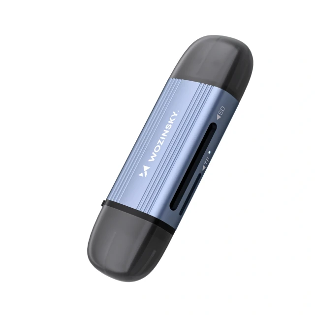 Кардрідер Wozinsky WCR-5G SD і microSD USB-A 3.0 / USB-C 3.0 Grey (5907769389320)