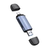 Кардрідер Wozinsky WCR-5G SD і microSD USB-A 3.0 / USB-C 3.0 Grey (5907769389320)