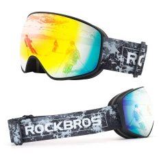 Гірськолижні очки Rockbros SP284 дитячі Black/Grey Red (5907769389559)
