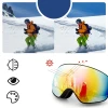 Гірськолижні очки Rockbros SP284 дитячі Black/Grey Red (5907769389559)