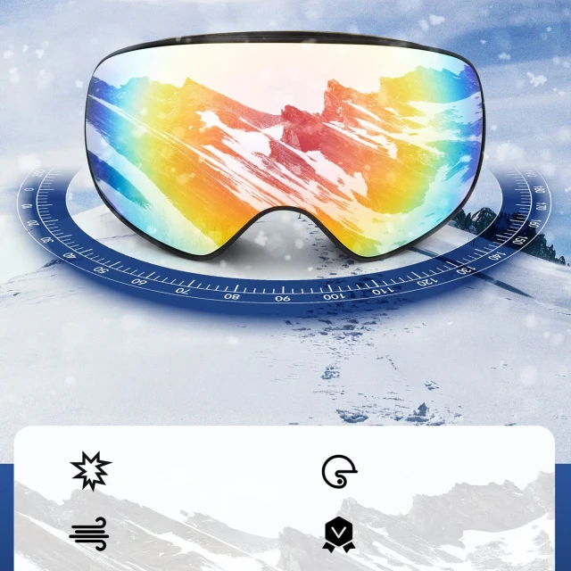 Окуляри гірськолижні Rockbros SP284 дитячі White (5907769389566)