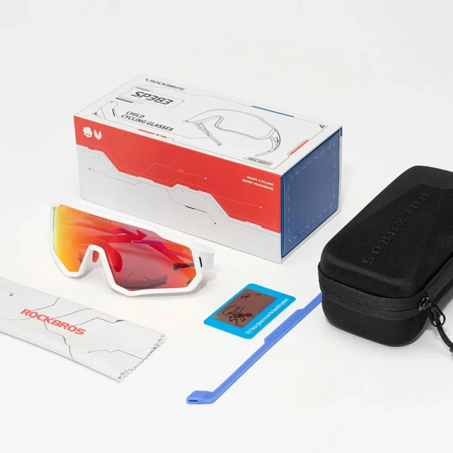 Очки велосипедные Rockbros SP383 Shining Warrior поляризованные White/Red (5907769389573)