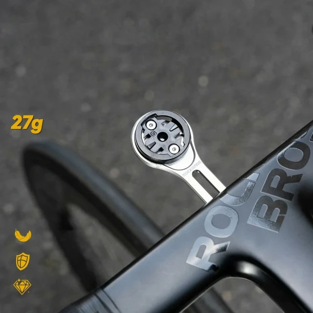Тримач велокомп'ютера Rockbros FK-307T титановий (5907769389788)
