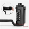 Замок велосипедний Rockbros LFCXR0085 складаний з шифром Black (5907769390005)