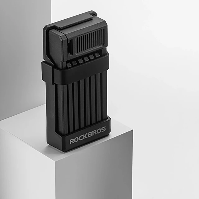 Замок велосипедний Rockbros LKXR2010 складаний на ключ Black