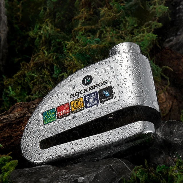 Велосипедний замок Rockbros LBAYG8308 з сигналізацією Black (5907769390043)