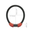 Замок велосипедный Rockbros RKS570-RD Red (5907769390074)