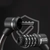 Замок велосипедний Rockbros 87639-4 тросовий зі сталлю Black (5907769390104)