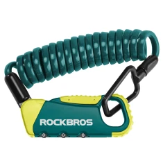 Замок велосипедний Rockbros RBK6N на шифр Cyan