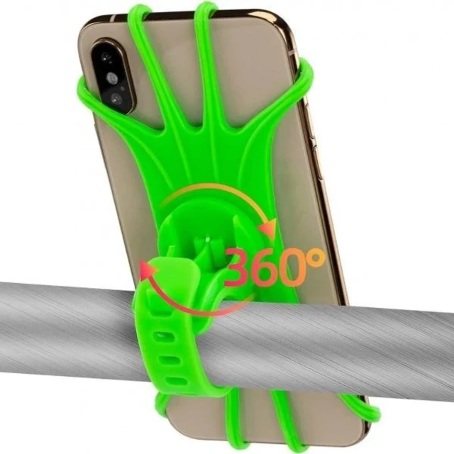 Тримач телефону Rockbros LF436 зажимний на кермо Green (5907769390272)