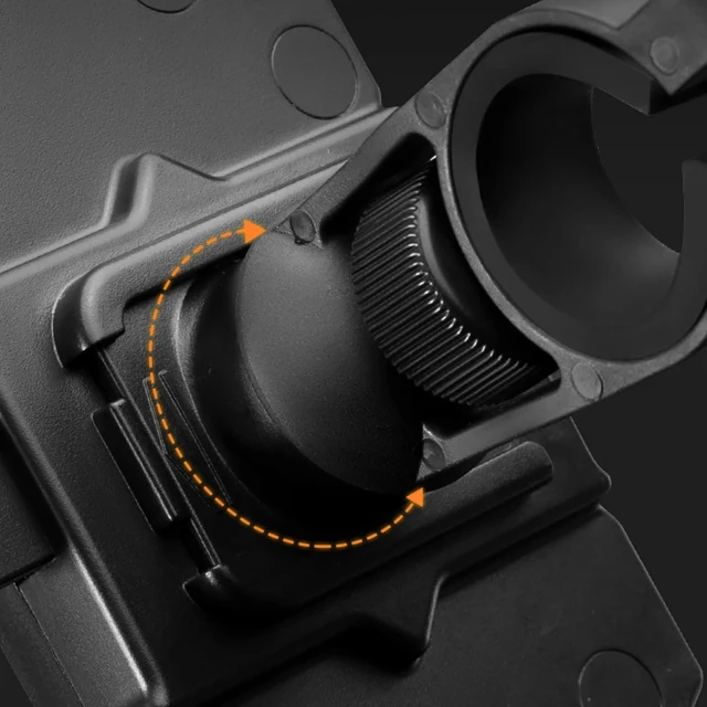Тримач телефону Rockbros HW-117 затискний на кермо Black Gray