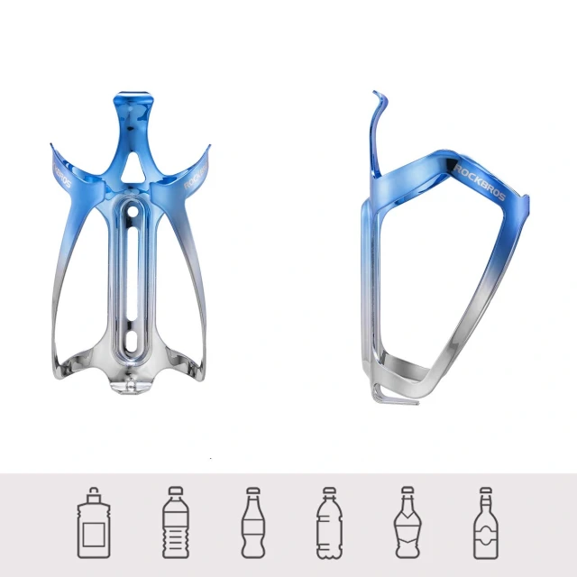 Кошик для фляги Rockbros RKL02 алюмінієвий Blue Silver