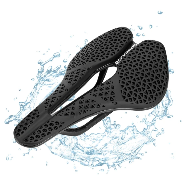 Седло велосипедне Rockbros LF0214 анатомічне 3D водостійке Black (5907769390579)