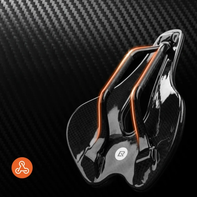 Седло велосипедне Rockbros LF0214 анатомічне 3D водостійке Black (5907769390579)