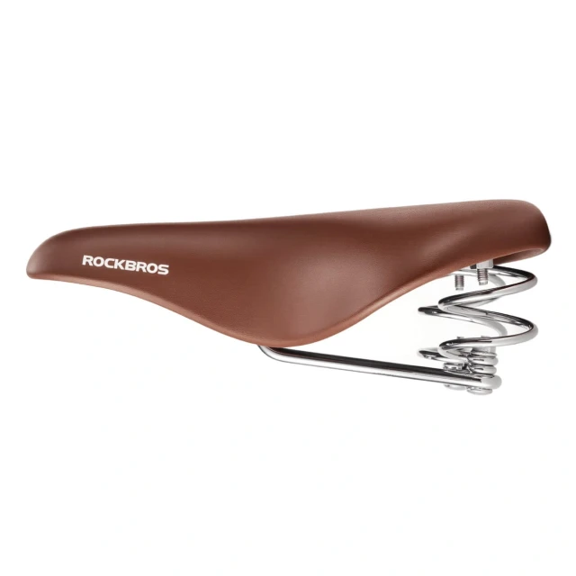 Сідло велосипедне Rockbros 6800S ретро комфортне Brown (5907769390616)