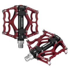 Педалі велосипедні Rockbros JT201012LR 2010-12L алюмінієві платформені Red (5907769390647)
