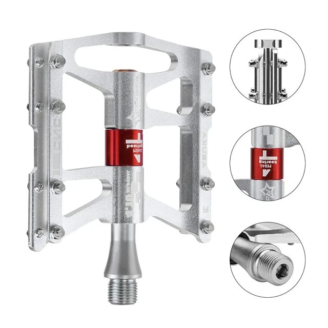 Педалі велосипедні Rockbros JT410 4 підшипники Silver (5907769390692)